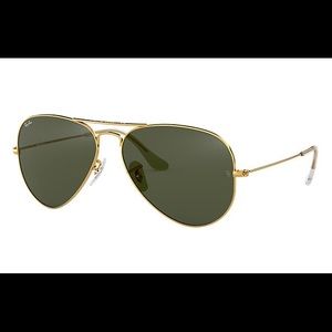 Ray Ban RB3025 Gold/Green 62mm Sunglasses